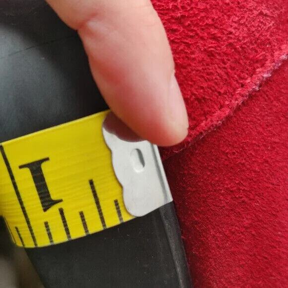 VIntage Red Suede Loafer Loafers sz 8 - Picture 11 of 11